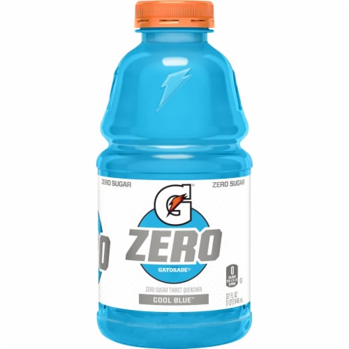 Gatorade Zero Sugar Thrist Quencher Cool Blue Sports Drink Perspective: front