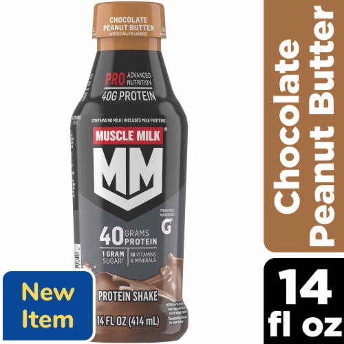 Muscle Milk® Pro Series Non-Dairy Chocolate Peanut Butter Protein Shake Perspective: front