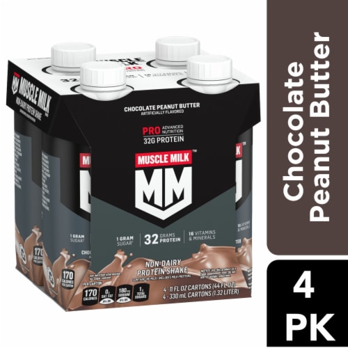 Muscle Milk Genuine Protein Shake Chocolate, 11 fl oz, 18-pack