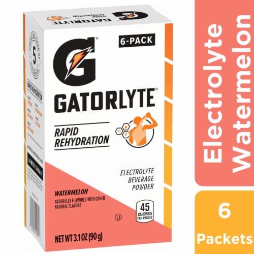 Gatorade® Gatorlyte® Electrolyte Watermelon Drink Mix Packets Perspective: front