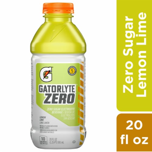 Gatorade® Gatorlyte Zero Sugar Lemon Lime Electrolyte Beverage Perspective: front