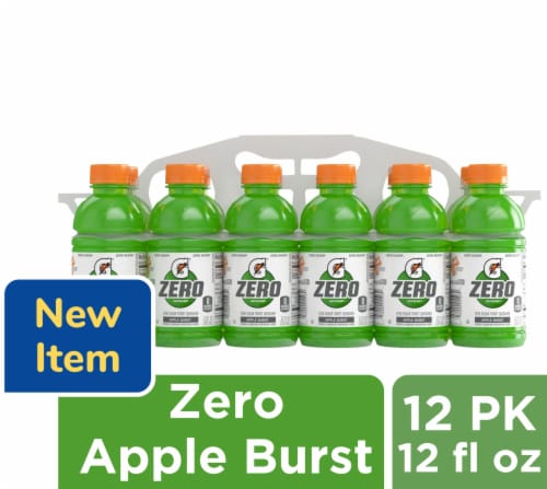 Gatorade® Zero Sugar Green Apple Burst Sports Drink Multipack Bottles Perspective: front