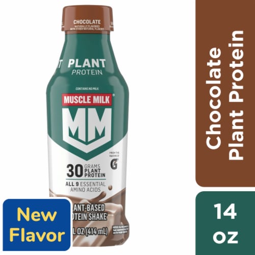 Muscle Milk® Chocolate Plant Based Protein Shake Perspective: front