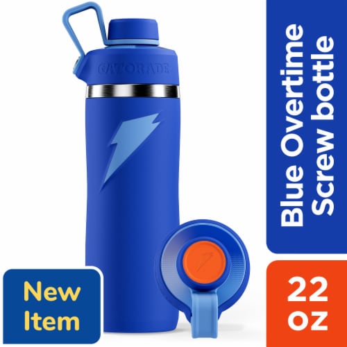 Gatorade® Blue Screw Top Water Bottle Perspective: front