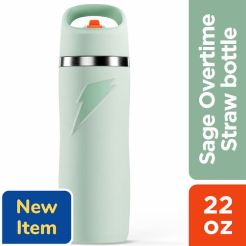 Gatorade® Sage Straw Cap Water Bottle Perspective: front