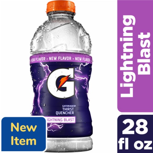 Gatorade Lightning Blast Sports Drink Bottle Perspective: front