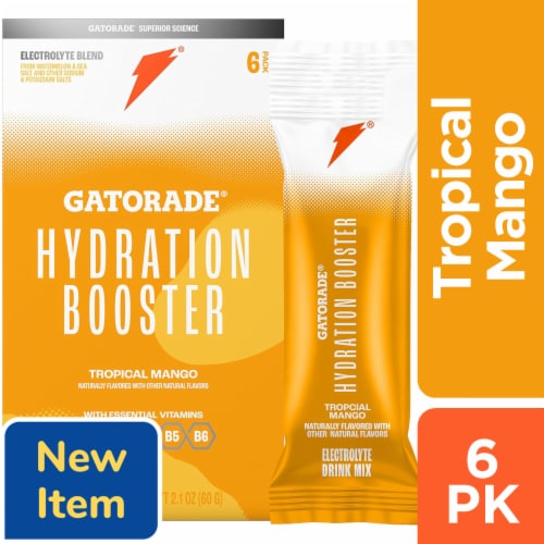 Gatorade® Hydration Booster Tropical Mango Electrolyte Drink Mix Perspective: front