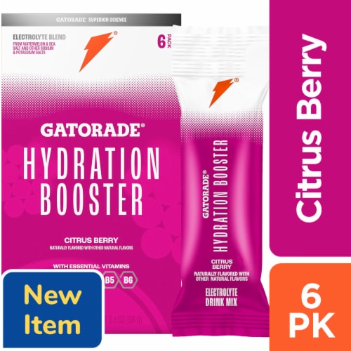 Gatorade® Hydration Booster Citrus Berry Electrolyte Drink Mix Perspective: front