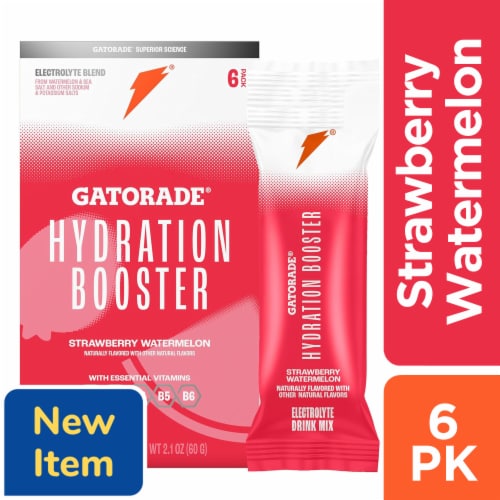 Gatorade® Hydration Booster Strawberry Watermelon Electrolyte Drink Mix Perspective: front