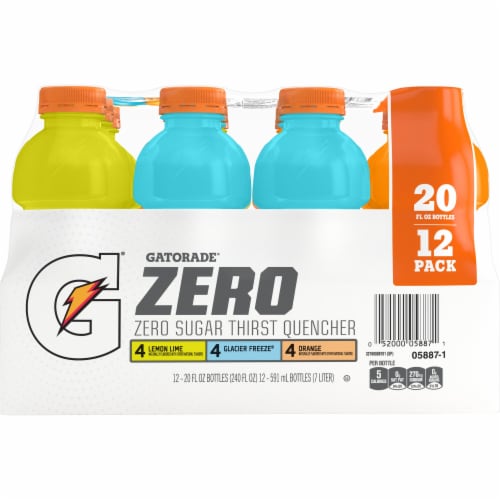 Gatorade® Zero Sugar Thirst Quencher Variety Pack Sports Drinks Perspective: front