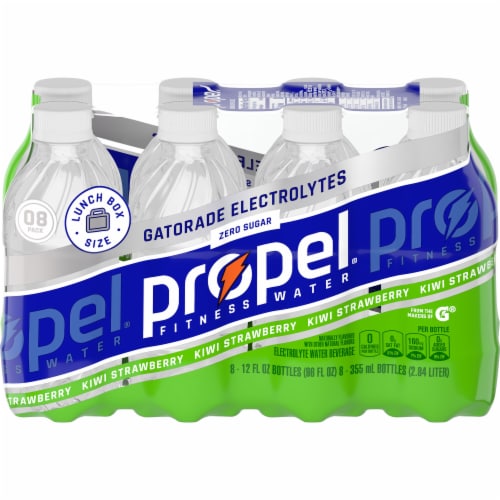 Propel® Zero Sugar Strawberry Kiwi Electrolyte Water Beverage Perspective: front