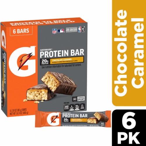 Gatorade® Fuel Bar Chocolate Caramel Whey Protein Bars, 6 ct / 2.8