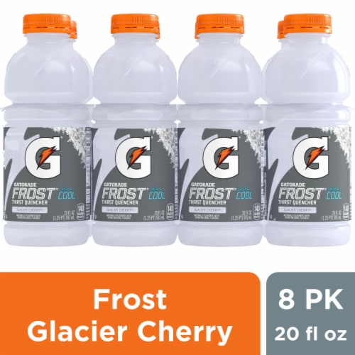 Gatorade® Frost White Glacier Cherry Sports Drink Multipack Bottles Perspective: front