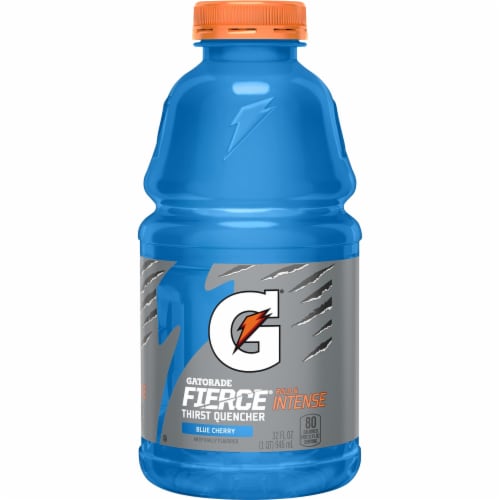 Gatorade Fierce® Thirst Quencher Blue Cherry Electrolyte Enhanced Sports Drink Perspective: front
