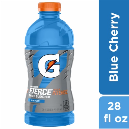 Gatorade Fierce® Thirst Quencher Blue Cherry Sports Drink Perspective: front