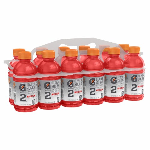 Gatorade G2 Lower Sugar Red Fruit Punch Low Calorie Electrolyte Enhanced Sports Drinks Perspective: front