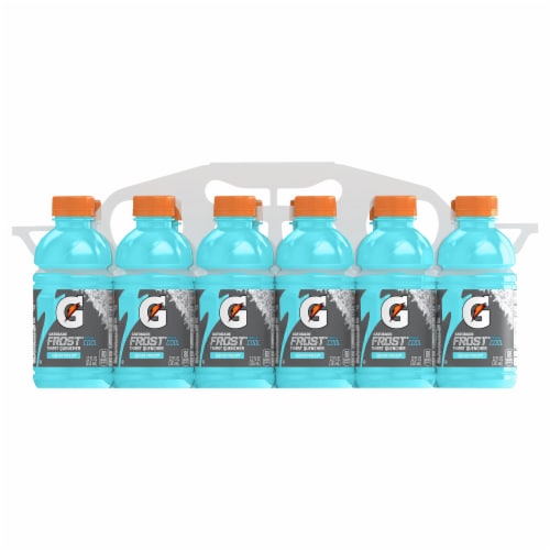 Gatorade Thirst Quencher Mini Frost Glacier Freeze Electrolyte Enhanced Sports Drink Perspective: front