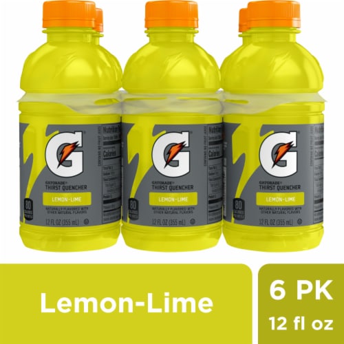Gatorade® Yellow Lemon Lime Sports Drink Mini Multipack Bottles Perspective: front