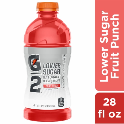 Gatorade® G2 Lower Sugar Red Fruit Punch Sports Drink Bottle Perspective: front