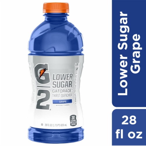 Gatorade® G2 Lower Sugar Purple Grape Sports Drink Bottle Perspective: front