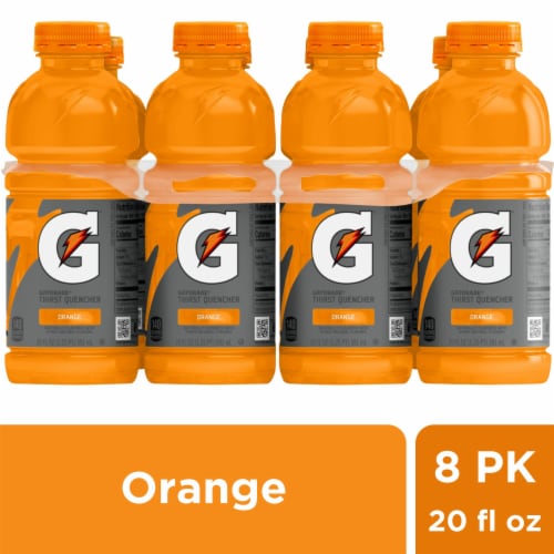 Gatorade Thirst Quencher Orange Electrolyte Enhanced Sports Drink Perspective: front