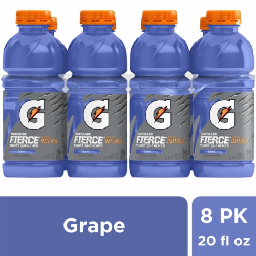 Gatorade® Fierce Purple Grape Sports Drink Multipack Bottles Perspective: front