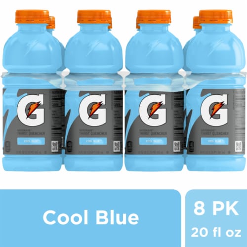 Red Gatorade Fruit Punch Thirst Quencher Sports Drink, 8-Pack 20 oz