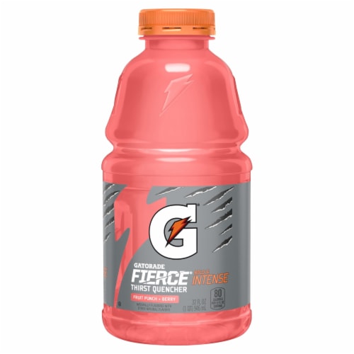 Gatorade® Thirst Quencher Fruit Punch with Berry Pink Electrolyte Enhanced Sports Drink Perspective: front