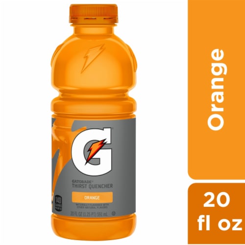 Gatorade® Orange Sports Drink Bottle Perspective: front