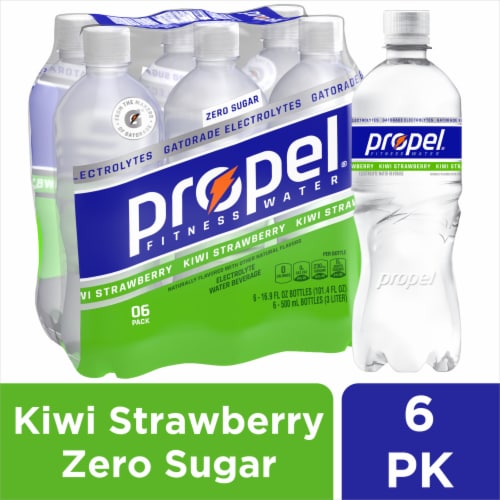 Propel® Zero Calorie Kiwi Strawberry Flavored Bottled Water Perspective: front