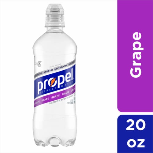 Propel® Electrolyte Grape Flavored Bottled Water Perspective: front