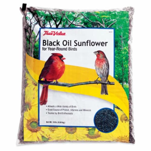 JRK Seed & Turf Supply 106118 True value 10 lbs Sunflower Bird Seed Perspective: front