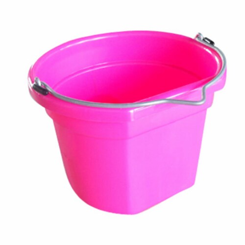 Master Rancher MR8QP-FSB-PINK 8 Quart Pink Flat Bucket Perspective: front