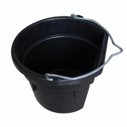 Master Rancher MR12QR-FSB-BLK 12 Quart Flat Rubber Buck Perspective: front