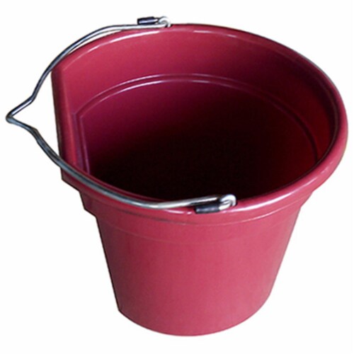 Master Rancher MR20QTP-FSB-DK RED 20 Quart Red Flat Bucket Perspective: front