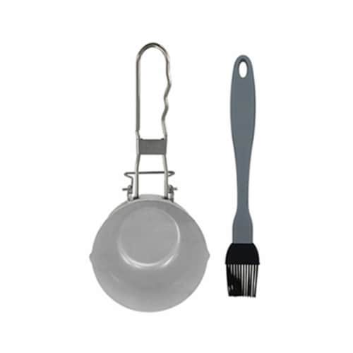 Mr. Bar-B-Q Products 257119 Grill Zone Sauce Pot & Silicon Baster Perspective: front