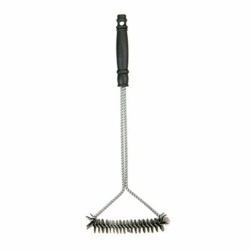 Mr. Bar-B-Q Products 257129 18 in. Grill Zone Long Handle Triangle Grill Brush Perspective: front