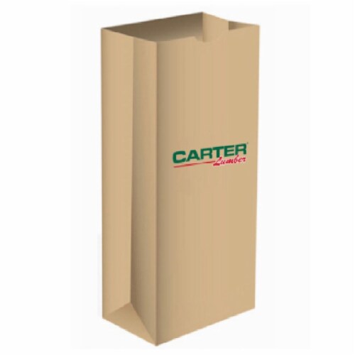 Bag Arts 107237 3 lbs HD Carter Lumber Paper Bags - Pack of 500 Perspective: front