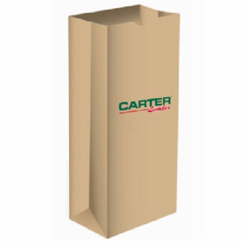 Bag Arts 107236 12 lbs Car Carter Lumber Paper Bags, Pack of 500 Perspective: front