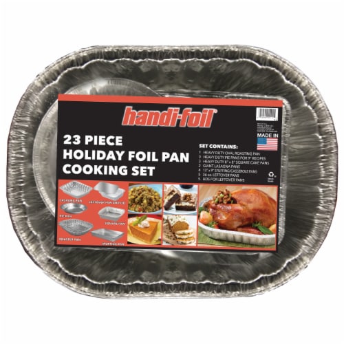 Handi-Foil Eco-Foil Cook-N-Carry 13 x 9 in. Cake Pans & Lids