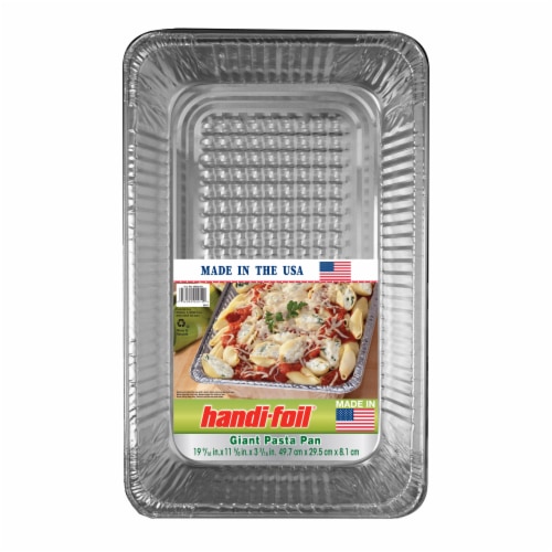 Handi-foil® Eco-Foil® Pasta Disposable Pan - Silver Perspective: front