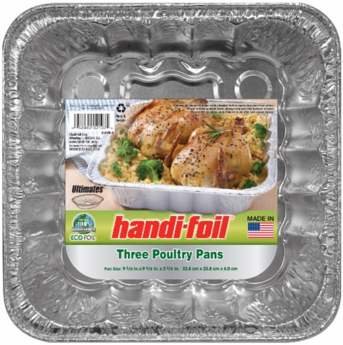 Handi-foil® Eco-Foil® Poultry Pans - Silver Perspective: front