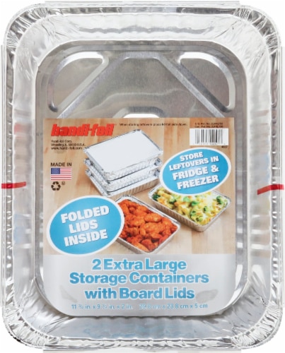 Handi-foil® Extra Large Storage with Folded Lids, 2 pk / 11.75 x 9.3 in -  Foods Co.