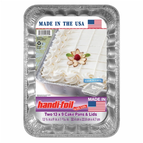 Handi-foil® Eco-Foil Cook-n-Carry Cake Pans & Lids, 2 pk / 13 x 9 in -  Kroger