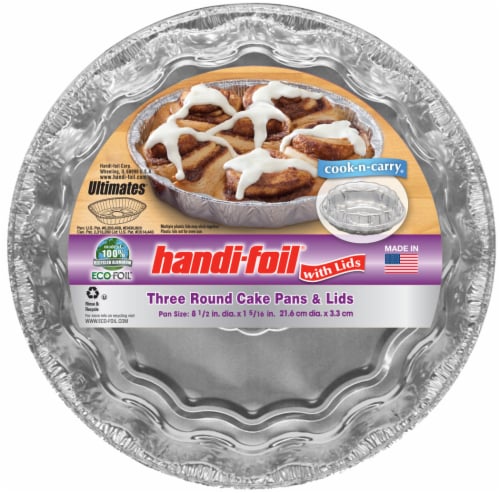 Handi-Foil 9 Round Aluminum Foil Cake Pan 50/PK