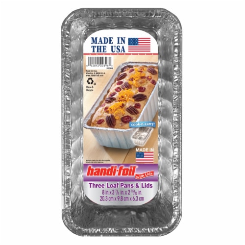 Handi-foil® Cook-N-Carry® Loaf Pans and Lids Perspective: front
