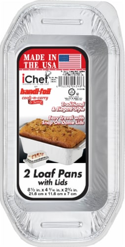Handi-foil® iChef Loaf Disposable Pans & Lids Perspective: front