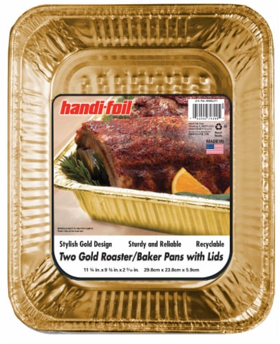 Handi Foil Eco-Foil Cook-N-Carry Cake Pans & Lids - 2 sets