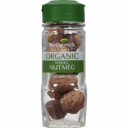 McCormick Gourmet Organic Whole Nutmeg Perspective: front