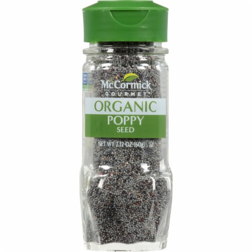 McCormick Gourmet Organic Poppy Seed Perspective: front